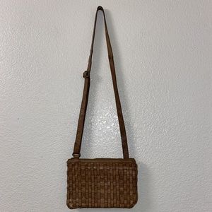 Vintage Ashwood HERITAGE England Small Crossbody Tan Soft Leather Handbag Purse